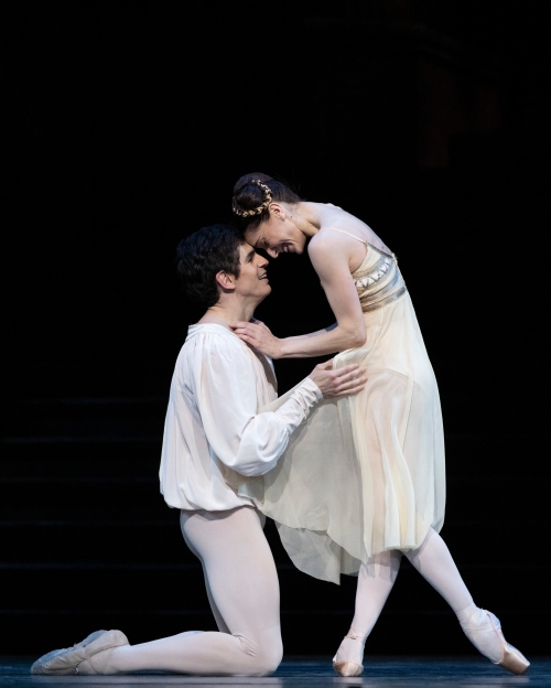 Federico Bonelli as Romeo and Marianela Nuñez as Juliet in Romeo and Juliet ©2021 ROH. Photograph by Andrej Uspenski (5)