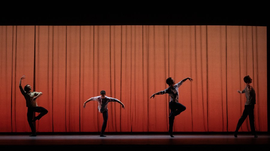 Matthew Ball, James Hay, Marcelino Sambé, Vadim Muntagirov (For Four) Photo Andrej Uspenski, courtesy of ROH