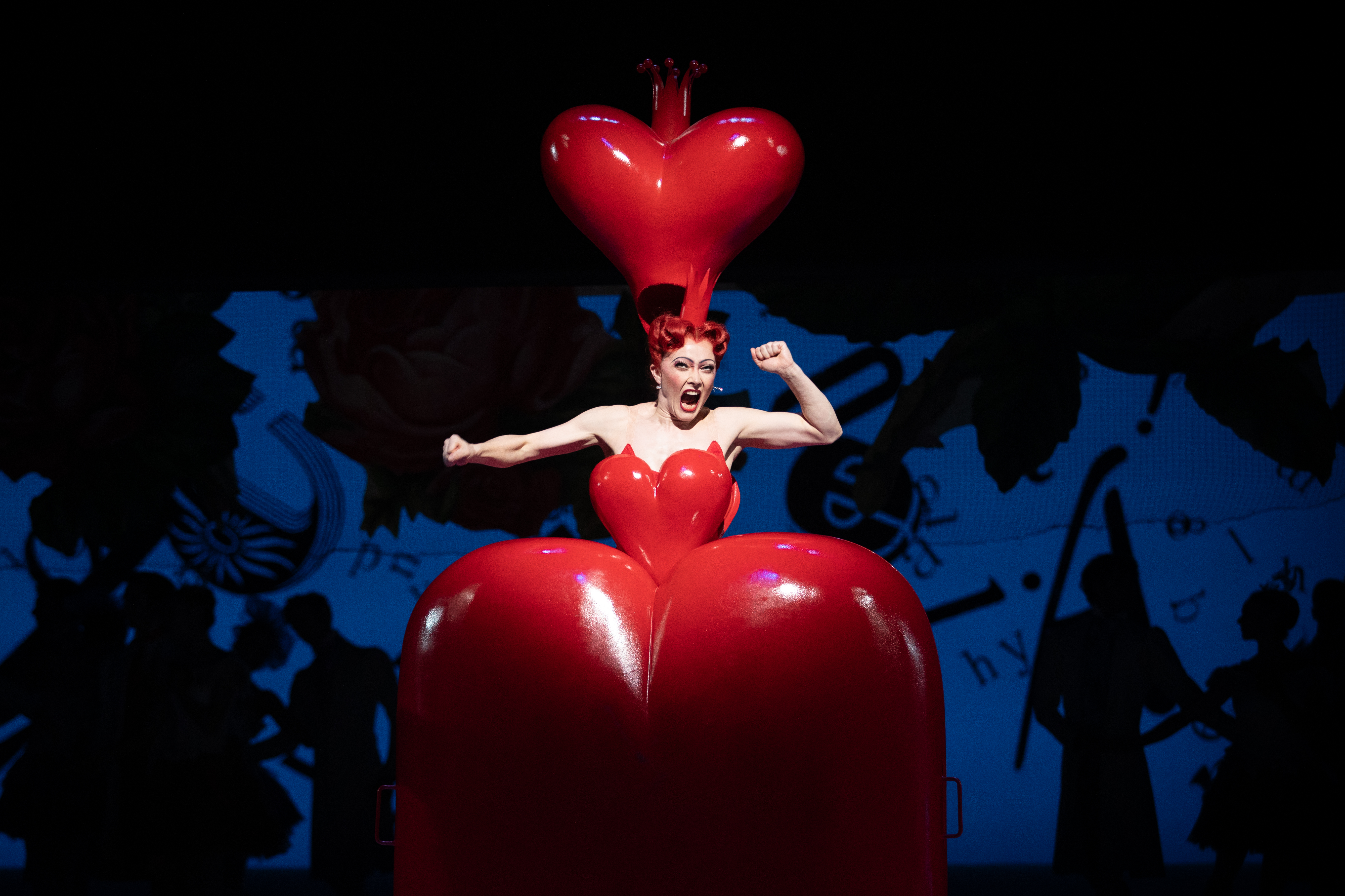Claire Calvert as The Queen of Hearts in Alices Adventures in Wonderland photo by Alice Pennefather